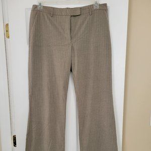 Women's Tan Pinstripe Pants